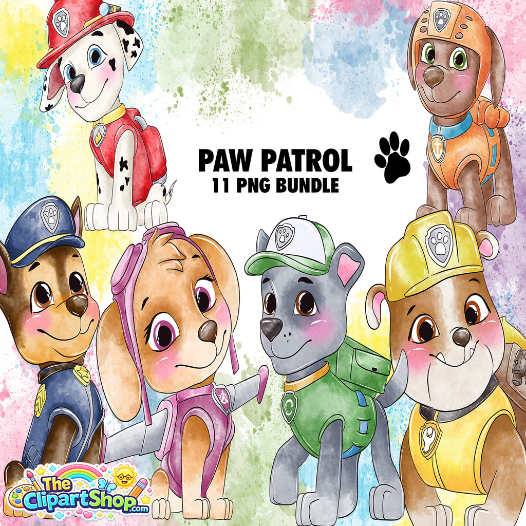 Paw Patrol Clipart PNG Bundle #3