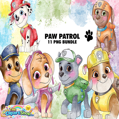 Paw Patrol Clipart PNG Bundle #3