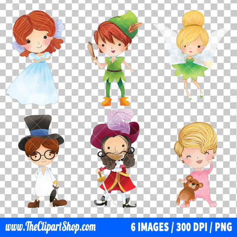 Peter Pan Clipart PNG Bundle #3