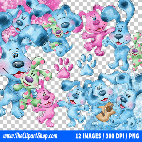 Premium Blues Clues Clipart PNG Bundle