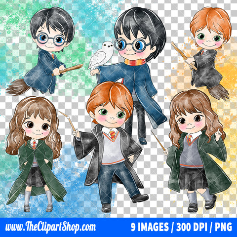 Premium Harry Potter Clipart PNG Bundle