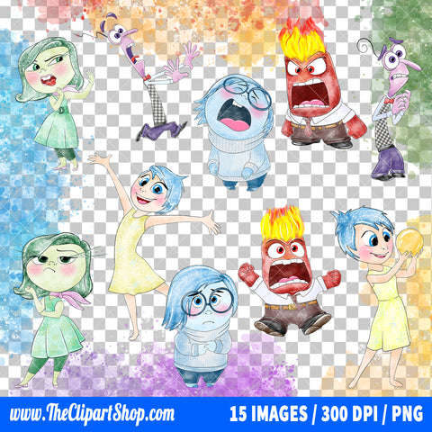 Premium Inside Out Clipart PNG Bundle