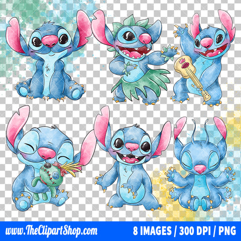 Premium Stitch Clipart PNG Bundle