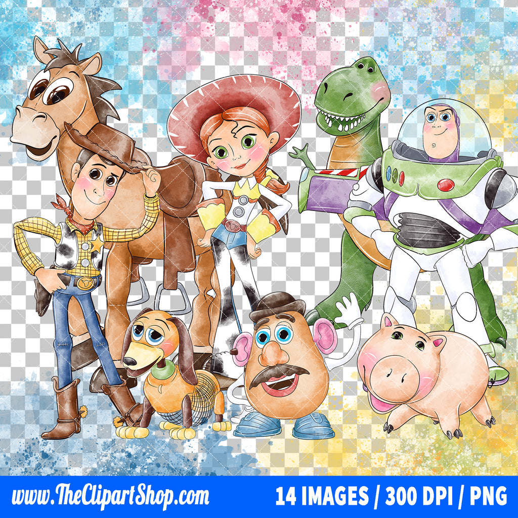 Premium Toy Story Clipart PNG Bundle