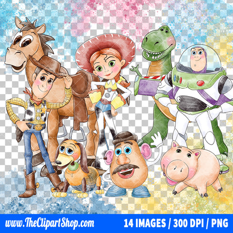 Premium Toy Story Clipart PNG Bundle