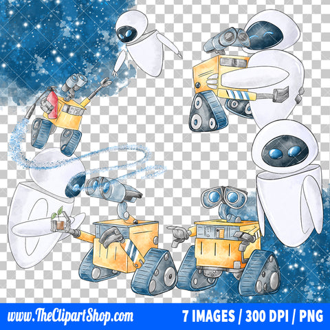 Premium Wall-E Clipart PNG Bundle