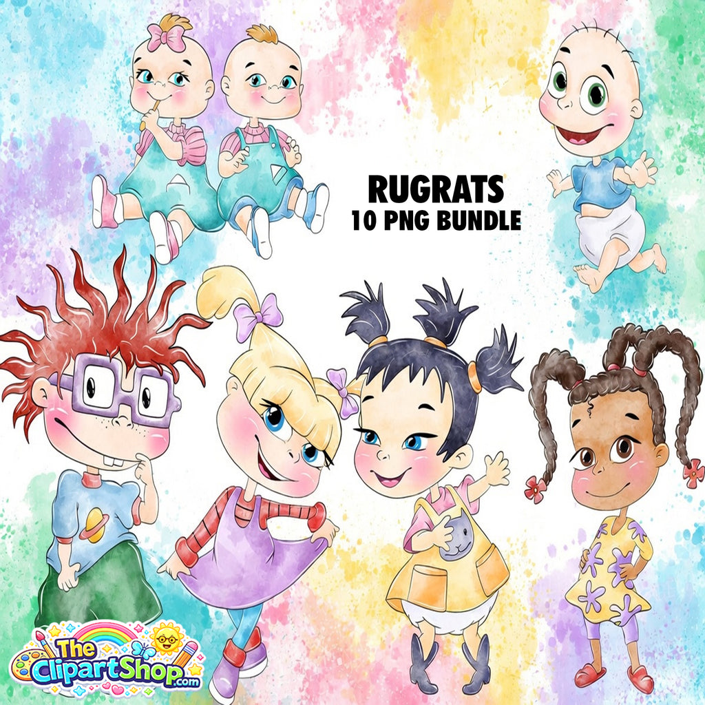 Rugrats Clipart PNG Bundle