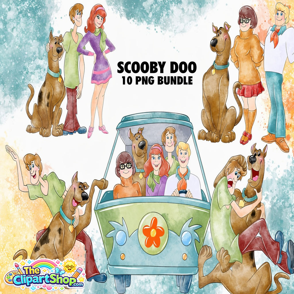 Scooby Doo Clipart PNG Bundle #2