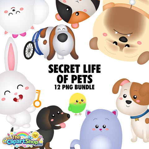 Secret Life of Pets Clipart PNG Bundle