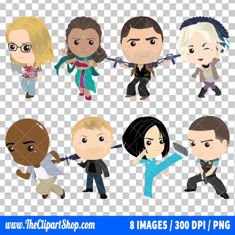 Sense8 Clipart PNG Bundle
