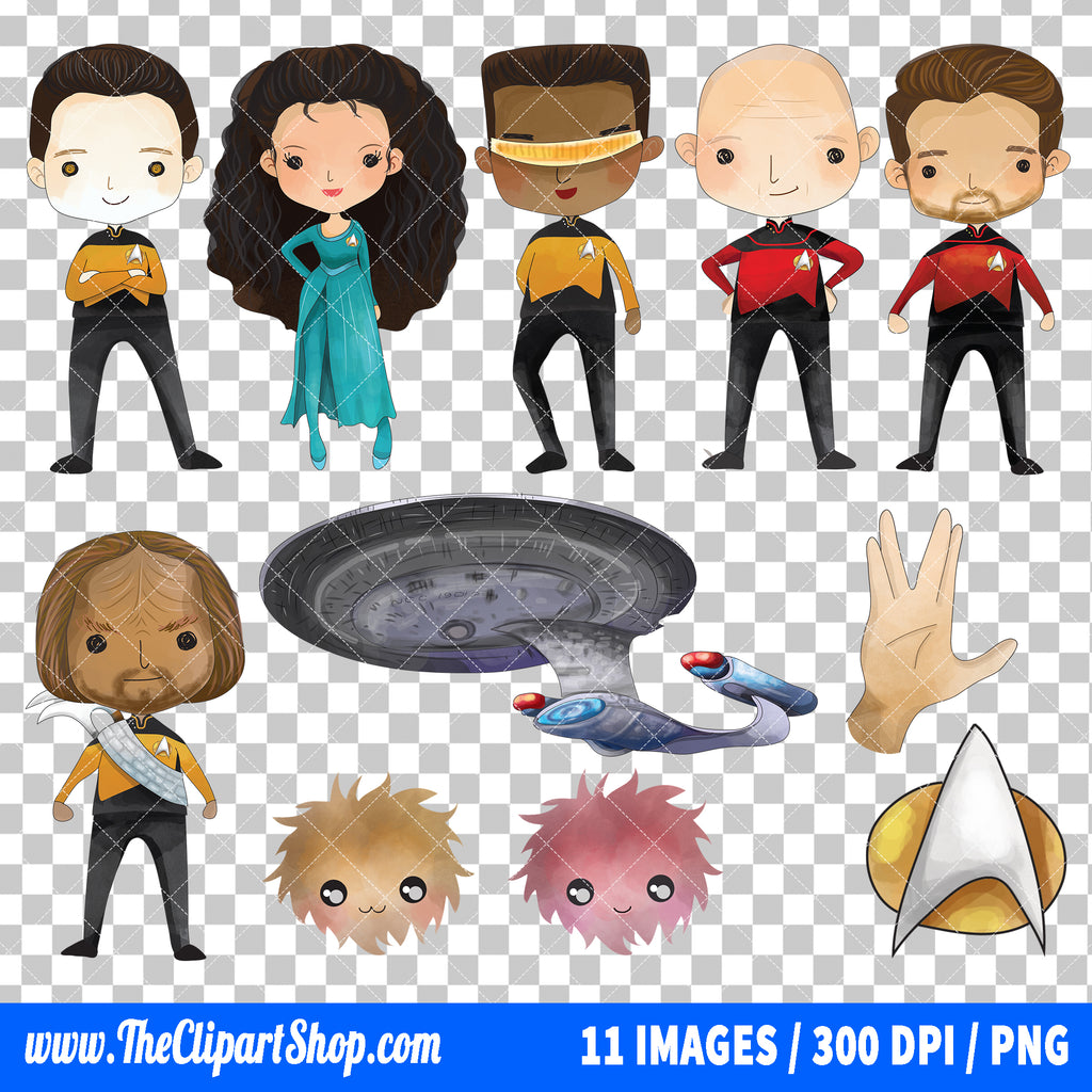 Star Trek Clipart PNG Bundle