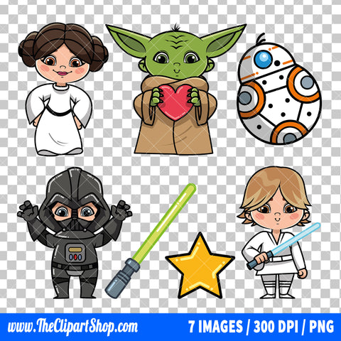 Star Wars Clipart PNG Bundle #2