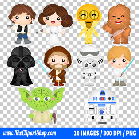 Star Wars Clipart PNG Bundle #3