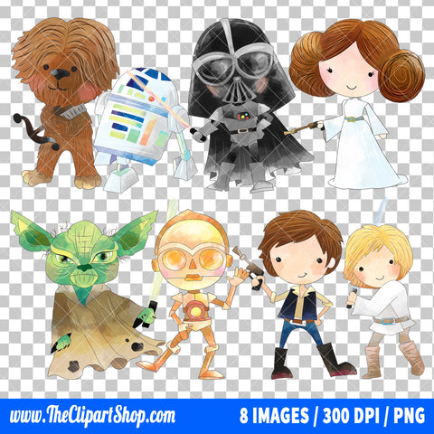 Star Wars Clipart PNG Bundle #4