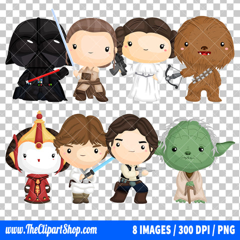 Star Wars Clipart PNG Bundle