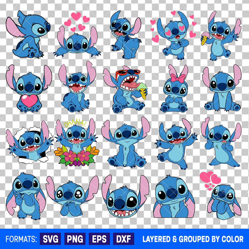Stitch Bundle SVG Cut Files for Cricut and Silhouette