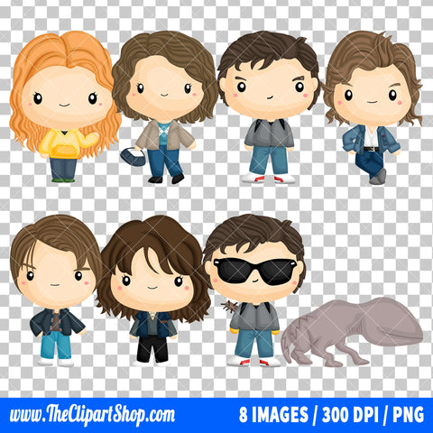 Stranger Things Clipart PNG Bundle #2