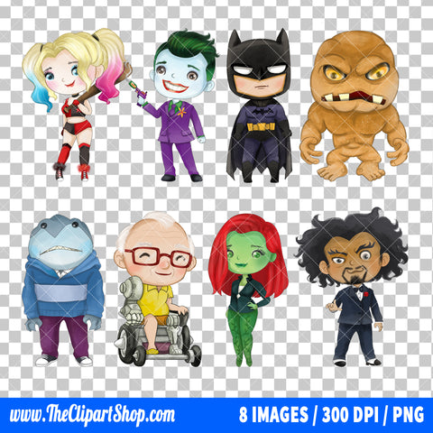 Suicide Squad Clipart PNG Bundle #2