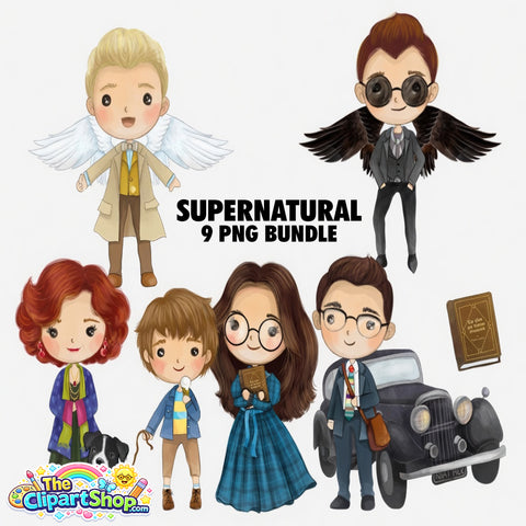 Supernatural Clipart PNG Bundle