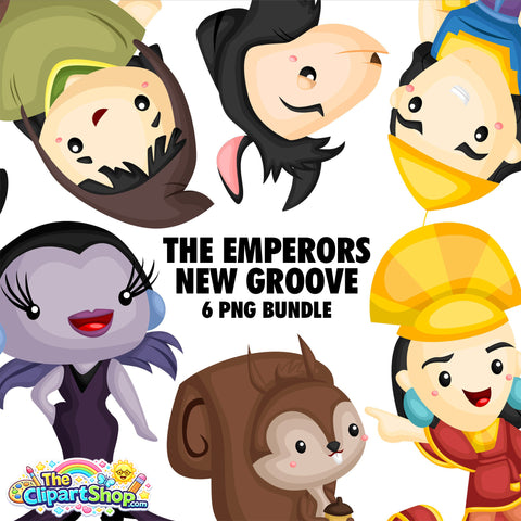 The Emperors New Groove Clipart PNG Bundle