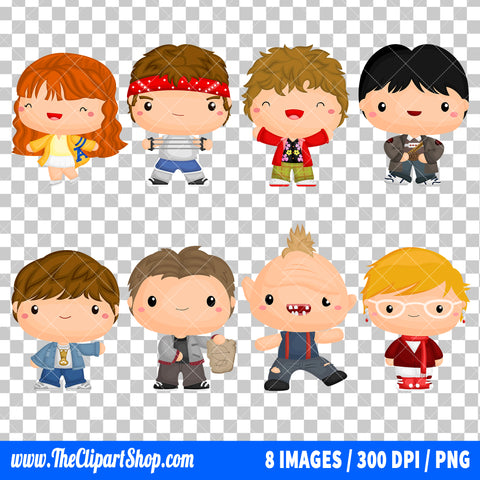 The Goonies Clipart PNG Bundle