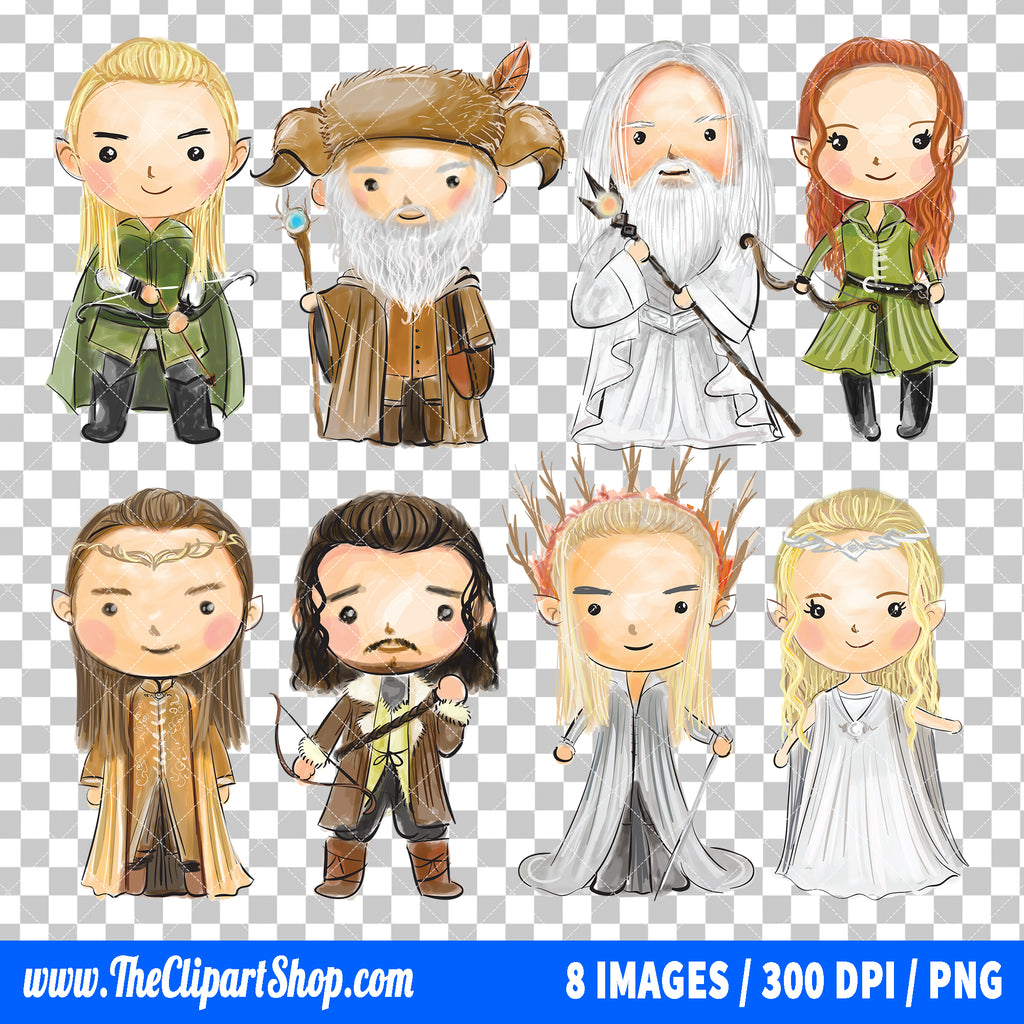 The Hobbit Clipart PNG Bundle #2