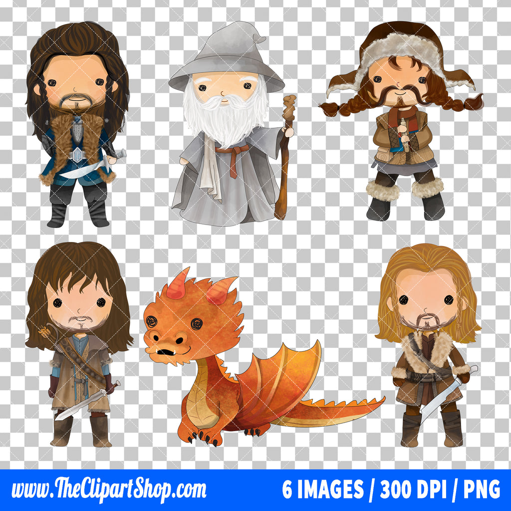 The Hobbit Clipart PNG Bundle