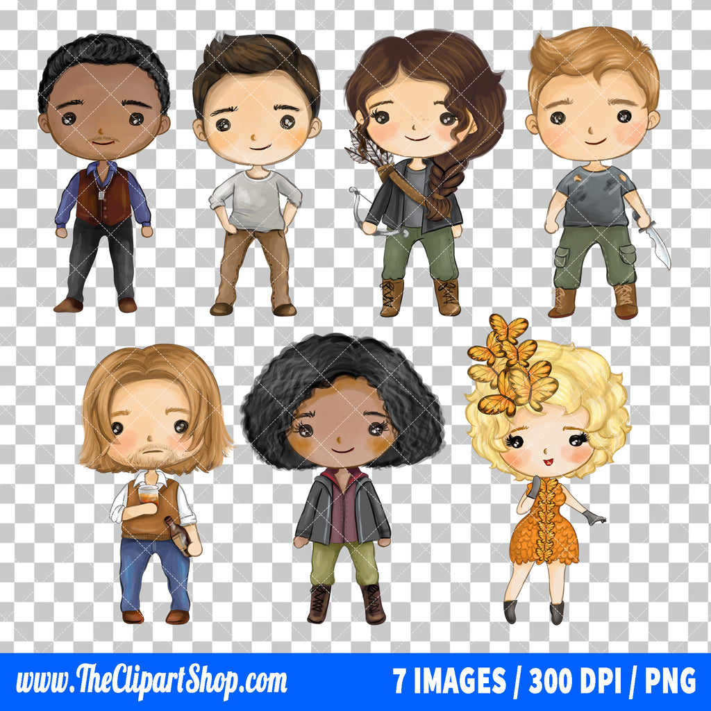 The Hunger Games Clipart PNG Bundle