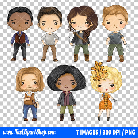 The Hunger Games Clipart PNG Bundle