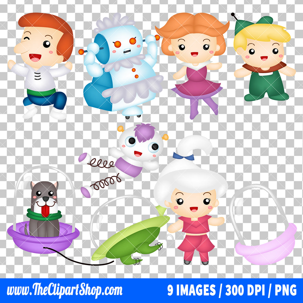 The Jetsons Clipart PNG Bundle