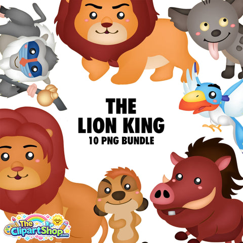 The Lion King Clipart PNG Bundle #2