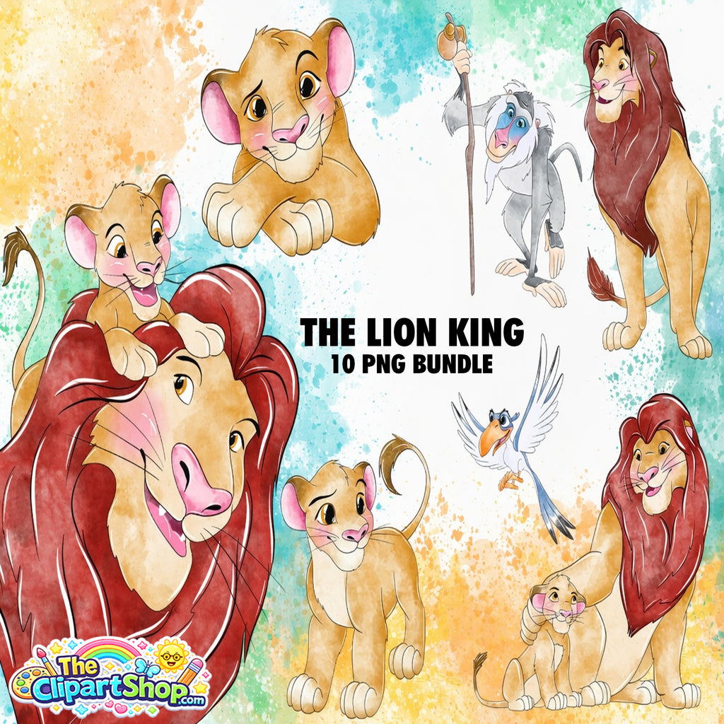 The Lion King Clipart PNG Bundle #3