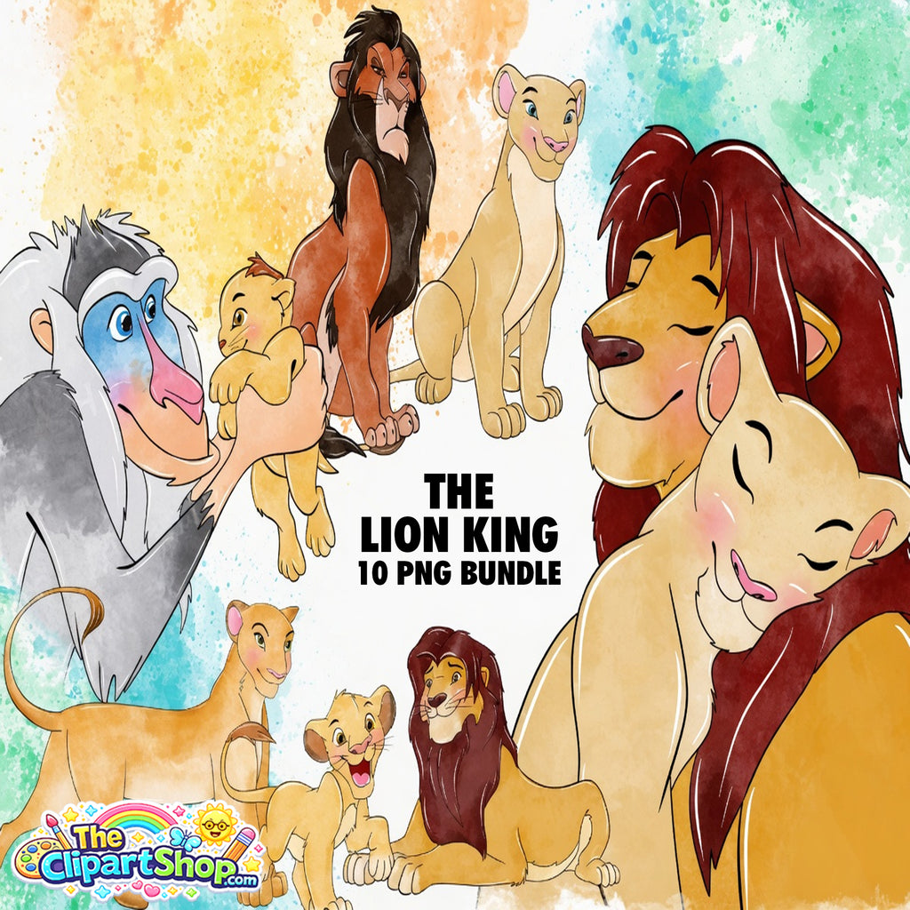 The Lion King Clipart PNG Bundle #4