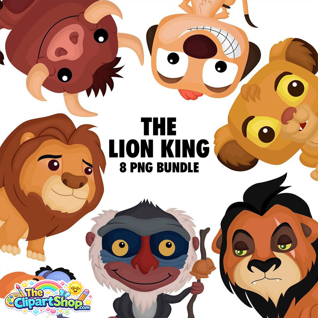 The Lion King Clipart PNG Bundle