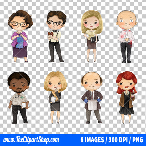 The Office Clipart PNG Bundle #2