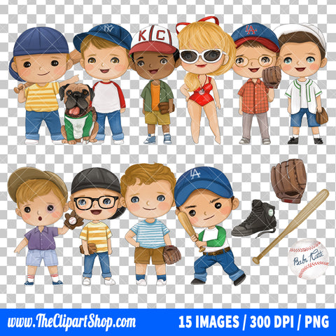 The Sandlot Clipart PNG Bundle