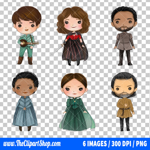 The Witcher Clipart PNG Bundle #3