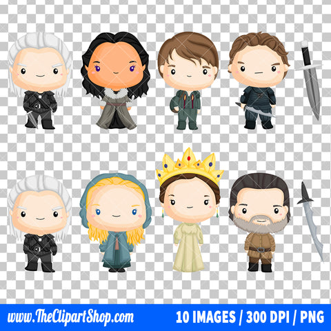 The Witcher Clipart PNG Bundle