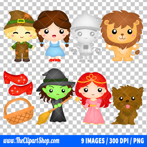 The Wizard Of Oz Clipart PNG Bundle