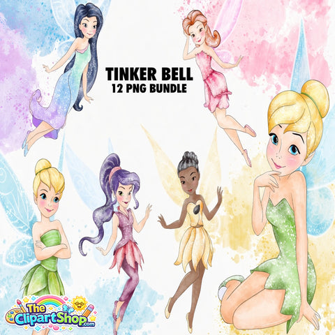 Tinker Bell Clipart PNG Bundle #2