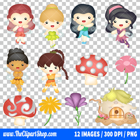 Tinker Bell Clipart PNG Bundle