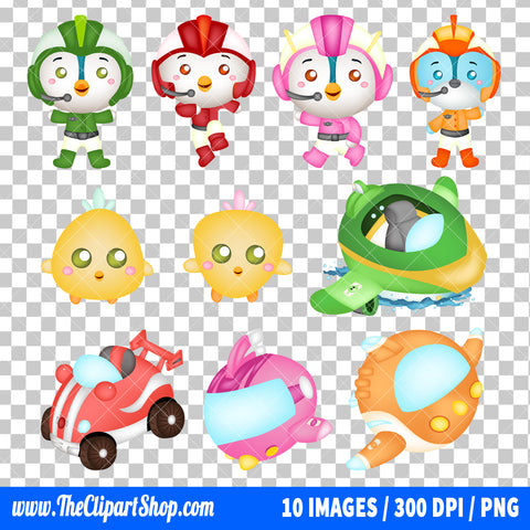 Top Wing Clipart PNG Bundle