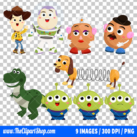Toy Story Clipart PNG Bundle