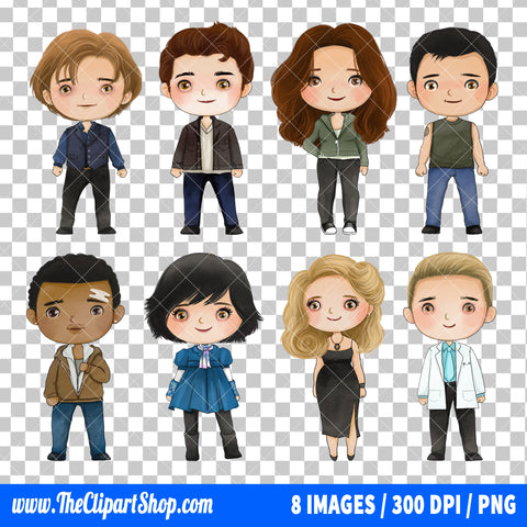 Twilight Clipart PNG Bundle