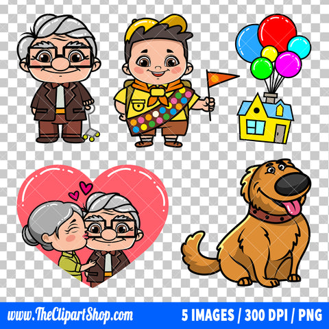 Up Clipart PNG Bundle #2