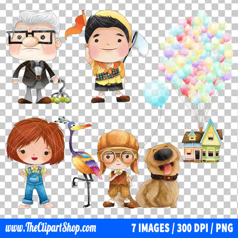 Up Clipart PNG Bundle #3