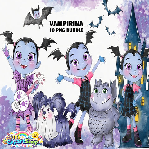 Vampirina Clipart PNG Bundle #2