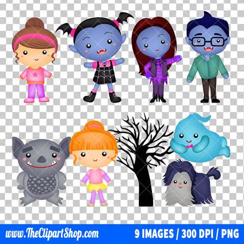 Vampirina Clipart PNG Bundle