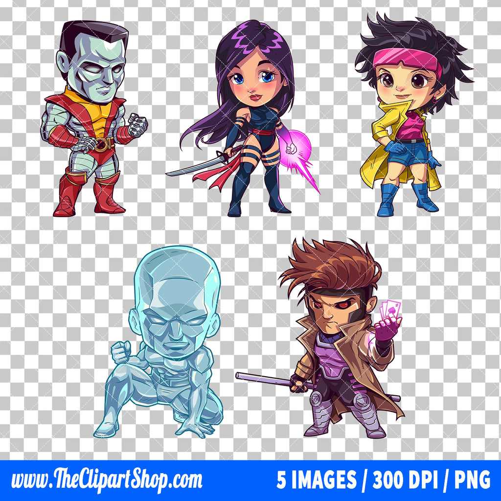 X-Men Clipart PNG Bundle #2
