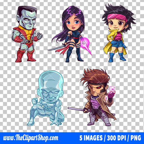 X-Men Clipart PNG Bundle #2